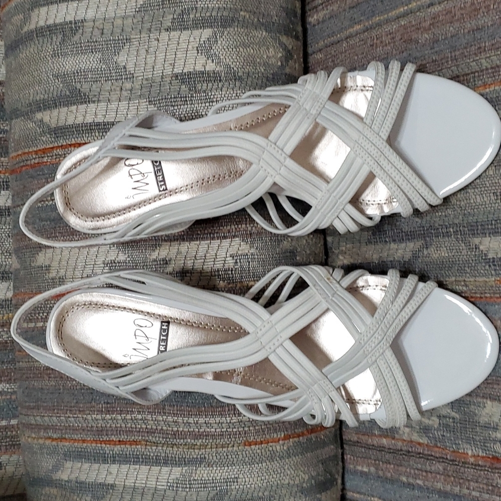 IMPO Stretch heels Sandal white 8.5 (Ss38)